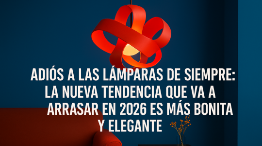 Adiós a las lámparas de siempre: la nueva tendencia que va a arrasar en 2026 es más bonita y elegante