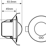 Detector de presencia empotrable