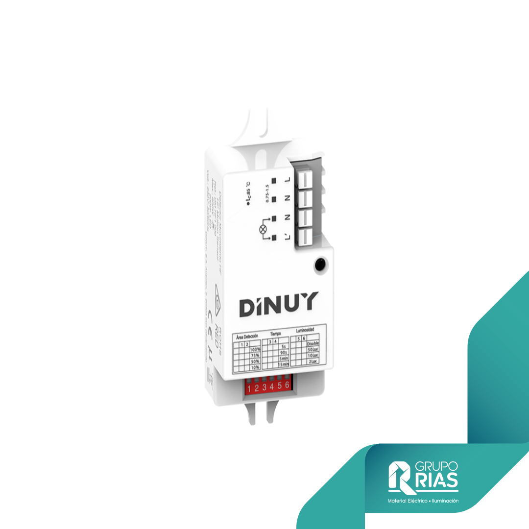 DM TEC 008 Dinuy detector de movimiento empotrable 230V 360º DM TEC 008 DM TEC 008 Dinuy detector de movimiento empotrable 230V 360º DM TEC 008