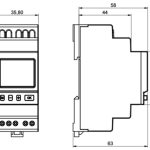 Interruptor horario digital modular semanal 1 canal. Programable por NFC