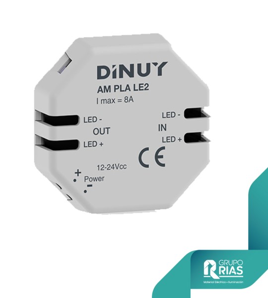 Amplificador para tiras LED 12-24Vcc