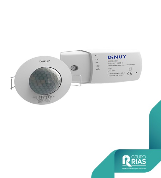 Detector de movimiento empotrable en techo con esclavos