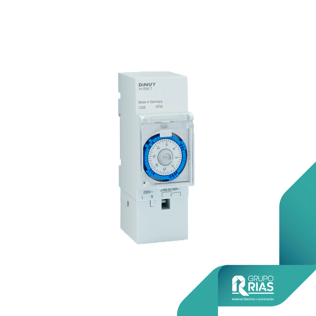 Interruptor horario analógico módulos diario con reserva