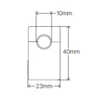 Wibee - Pinza de corriente de 60 A BLANCO LTP10